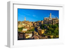 Siena Panorama Tuscany Italy-null-Framed Art Print