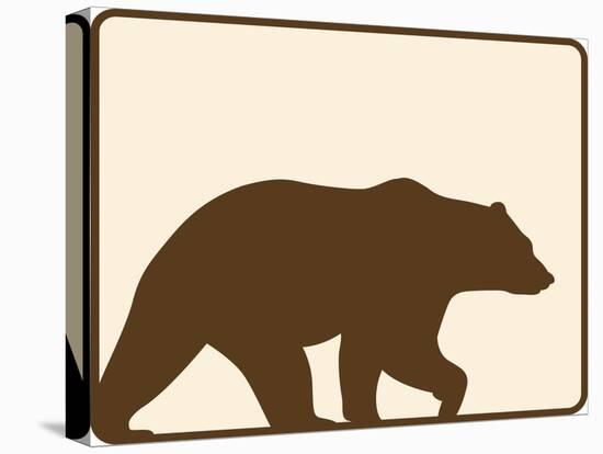 Sierra Bear-Joanne Paynter Design-Stretched Canvas