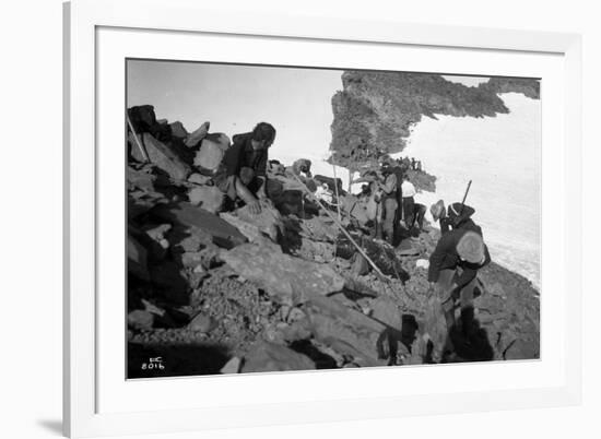 Sierra Club Mount Rainier Climbing Expedition, 1905-Ashael Curtis-Framed Giclee Print