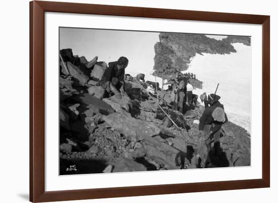 Sierra Club Mount Rainier Climbing Expedition, 1905-Ashael Curtis-Framed Giclee Print