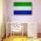 Sierra Leone Flag Design with Wood Patterning - Flags of the World Series-Philippe Hugonnard-Stretched Canvas displayed on a wall
