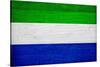 Sierra Leone Flag Design with Wood Patterning - Flags of the World Series-Philippe Hugonnard-Stretched Canvas