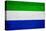 Sierra Leone Flag Design with Wood Patterning - Flags of the World Series-Philippe Hugonnard-Stretched Canvas