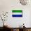 Sierra Leone Flag Design with Wood Patterning - Flags of the World Series-Philippe Hugonnard-Art Print displayed on a wall