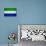 Sierra Leone Flag Design with Wood Patterning - Flags of the World Series-Philippe Hugonnard-Art Print displayed on a wall