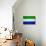 Sierra Leone Flag Design with Wood Patterning - Flags of the World Series-Philippe Hugonnard-Art Print displayed on a wall