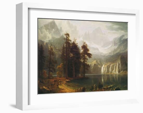 Sierra Nevada in California-Albert Bierstadt-Framed Art Print