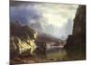 Sierra Nevada in California-Albert Bierstadt-Mounted Art Print