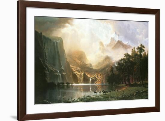 Sierra Nevada in California-Albert Bierstadt-Framed Premium Giclee Print