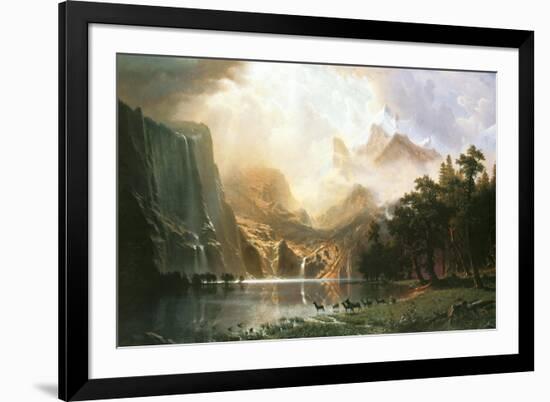 Sierra Nevada in California-Albert Bierstadt-Framed Premium Giclee Print