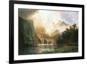 Sierra Nevada in California-Albert Bierstadt-Framed Premium Giclee Print