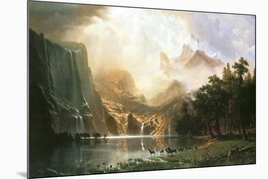 Sierra Nevada in California-Albert Bierstadt-Mounted Art Print