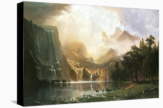 Sierra Nevada in California-Albert Bierstadt-Stretched Canvas
