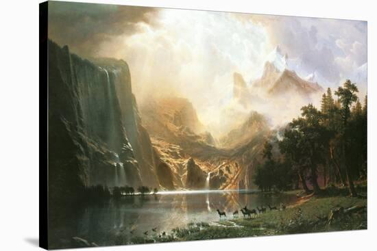 Sierra Nevada in California-Albert Bierstadt-Stretched Canvas