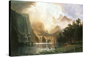 Sierra Nevada in California-Albert Bierstadt-Stretched Canvas