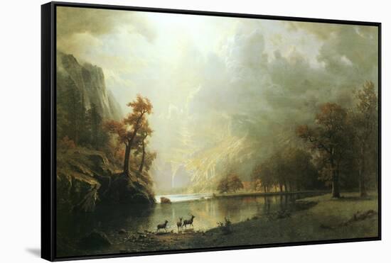 Sierra Nevada Morning-Albert Bierstadt-Framed Stretched Canvas