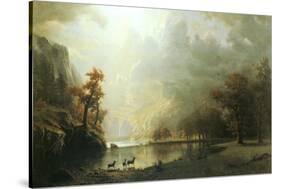 Sierra Nevada Morning-Albert Bierstadt-Stretched Canvas