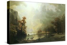 Sierra Nevada Morning-Albert Bierstadt-Stretched Canvas