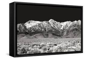 Sierra Nevada Mountains I BW-Douglas Taylor-Framed Stretched Canvas