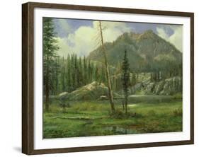 Sierra Nevada Mountains-Albert Bierstadt-Framed Giclee Print