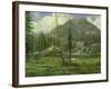 Sierra Nevada Mountains-Albert Bierstadt-Framed Giclee Print