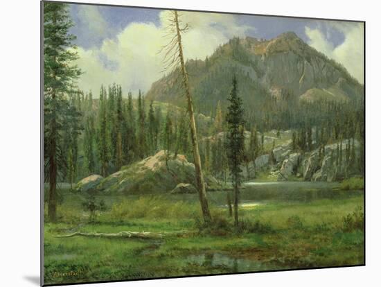 Sierra Nevada Mountains-Albert Bierstadt-Mounted Giclee Print