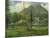 Sierra Nevada Mountains-Albert Bierstadt-Stretched Canvas