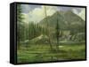 Sierra Nevada Mountains-Albert Bierstadt-Framed Stretched Canvas