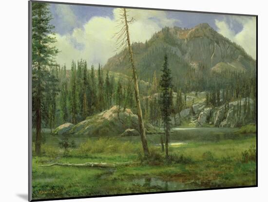 Sierra Nevada Mountains-Albert Bierstadt-Mounted Giclee Print