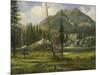 Sierra Nevada Mountains-Albert Bierstadt-Mounted Giclee Print