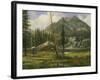 Sierra Nevada Mountains-Albert Bierstadt-Framed Giclee Print