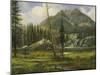 Sierra Nevada Mountains-Albert Bierstadt-Mounted Giclee Print