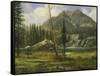 Sierra Nevada Mountains-Albert Bierstadt-Framed Stretched Canvas