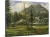 Sierra Nevada Mountains-Albert Bierstadt-Stretched Canvas