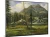 Sierra Nevada Mountains-Albert Bierstadt-Mounted Giclee Print