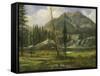 Sierra Nevada Mountains-Albert Bierstadt-Framed Stretched Canvas