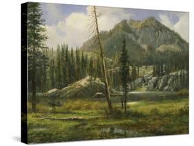 Sierra Nevada Mountains-Albert Bierstadt-Stretched Canvas