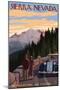 Sierra Nevada - the Mountains are Calling-Lantern Press-Mounted Art Print