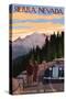 Sierra Nevada - the Mountains are Calling-Lantern Press-Stretched Canvas