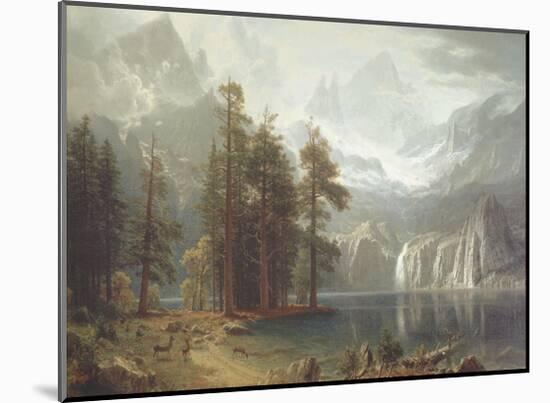 Sierra Nevada-Albert Bierstadt-Mounted Art Print