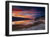 Sierra Sunset Over Owens Lake In Southern California-Jay Goodrich-Framed Photographic Print