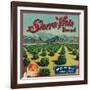 Sierra Vista Brand Citrus Crate Label - Porterville, CA-Lantern Press-Framed Art Print