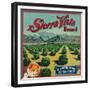 Sierra Vista Brand Citrus Crate Label - Porterville, CA-Lantern Press-Framed Premium Giclee Print
