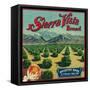 Sierra Vista Brand Citrus Crate Label - Porterville, CA-Lantern Press-Framed Stretched Canvas
