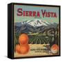 Sierra Vista Brand - Riverside, California - Citrus Crate Label-Lantern Press-Framed Stretched Canvas