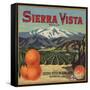 Sierra Vista Brand - Riverside, California - Citrus Crate Label-Lantern Press-Framed Stretched Canvas