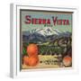 Sierra Vista Brand - Riverside, California - Citrus Crate Label-Lantern Press-Framed Art Print