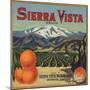 Sierra Vista Brand - Riverside, California - Citrus Crate Label-Lantern Press-Mounted Art Print
