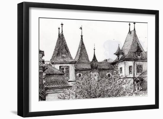 Sierre Rooftops, Switzerland, 2012-Vincent Alexander Booth-Framed Giclee Print