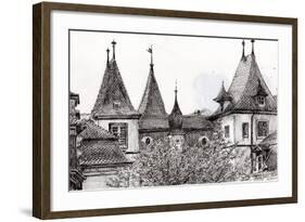 Sierre Rooftops, Switzerland, 2012-Vincent Alexander Booth-Framed Giclee Print